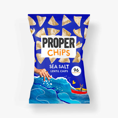 Proper Lentil Chips 20g Snacks & Nibbles The Ethical Gift Box (DEV SITE) Sea Salt  