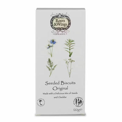Roots & Wings Seeded Biscuits 120g Grab & Go Roots & Wings   