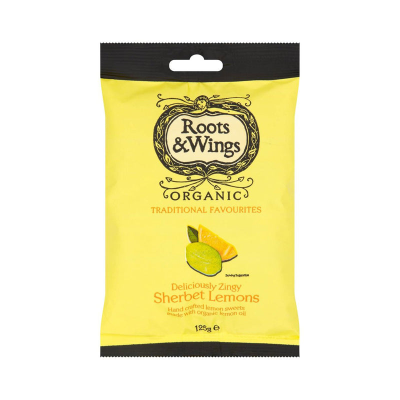 Roots & Wings Sherbert Lemons 125g Grab & Go Roots & Wings   