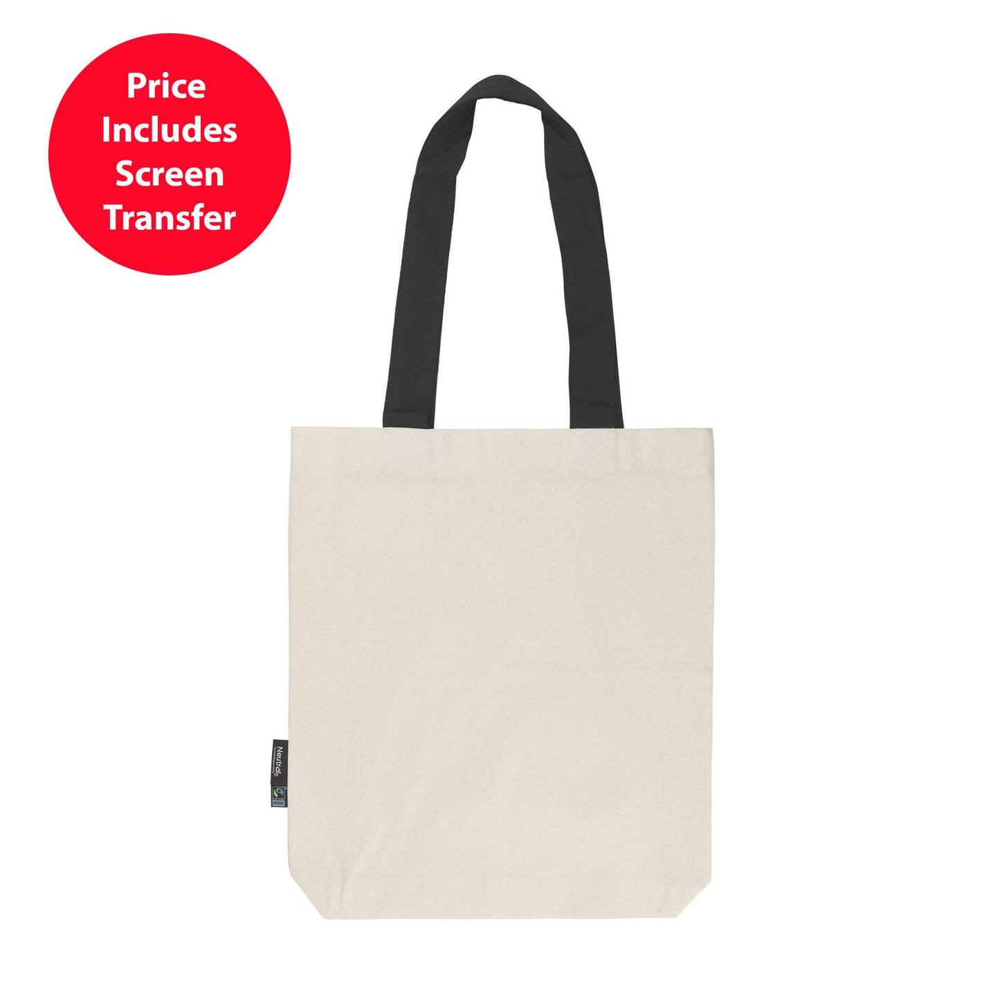 Organic Cotton Twill Bag with Contrast Handles
