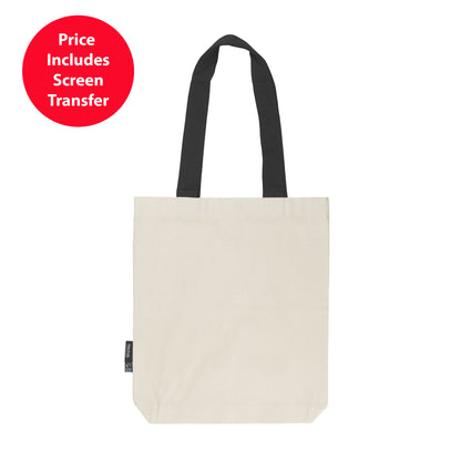 Organic Cotton Twill Bag with Contrast Handles