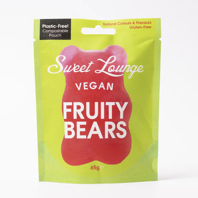 Vegan Fruity Bears 65g Grab & Go Sweet Lounge   