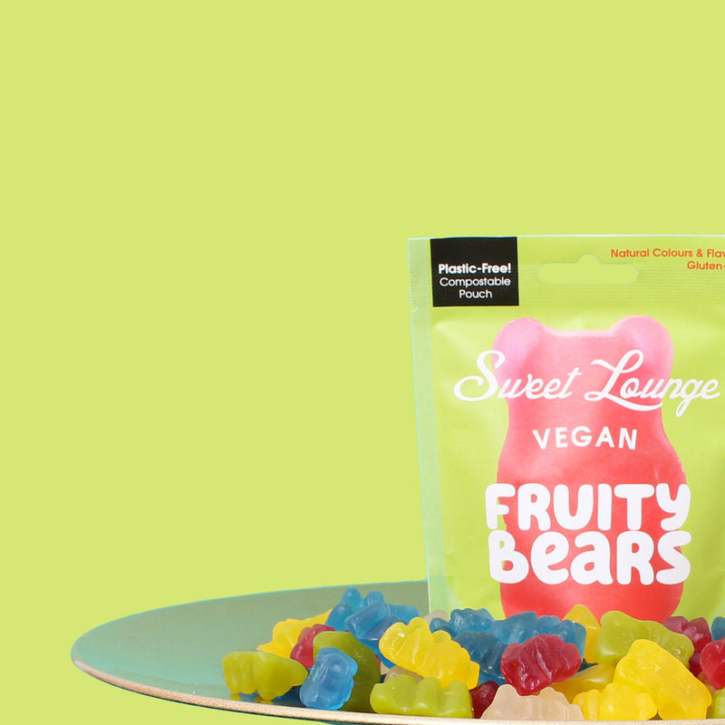 Vegan Fruity Bears 65g Grab & Go Sweet Lounge   