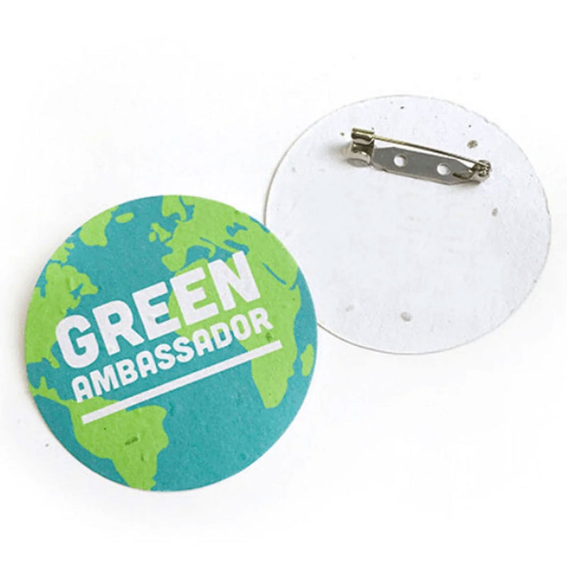 Seeded Paper Badge