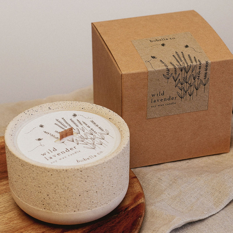 Bobella & Co wild lavender soy wax candle