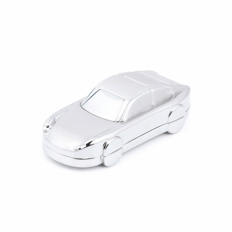 Chrome-plated sports car-shaped USB flash drive, 8GB, retractable connector