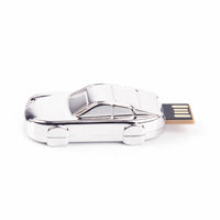 Chrome-plated sports car-shaped USB flash drive, 8GB, retractable connector thumbnail