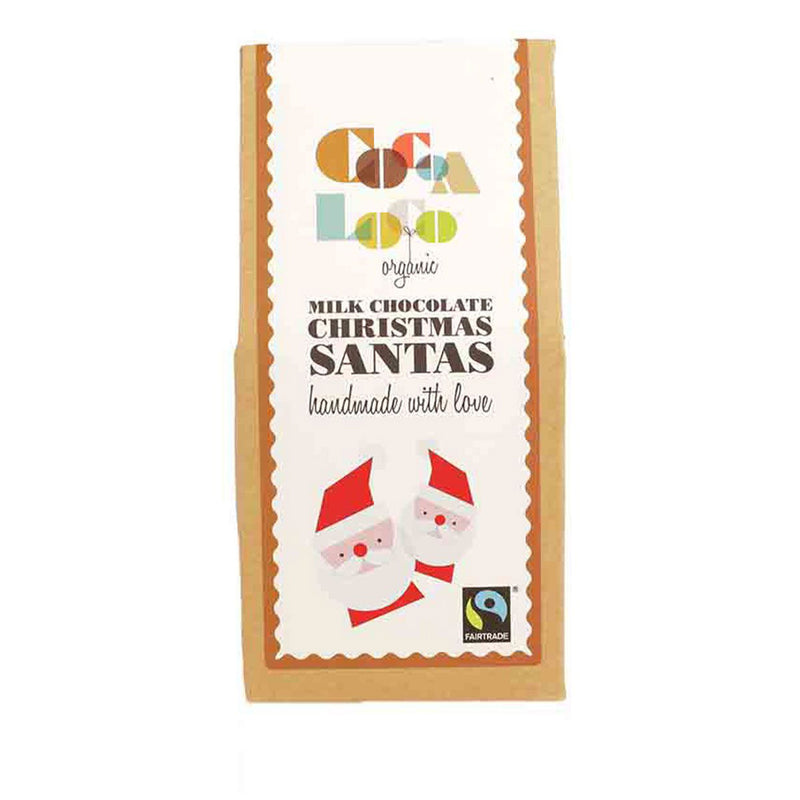 Fairtrade & Organic Milk Chocolate Santas 100g