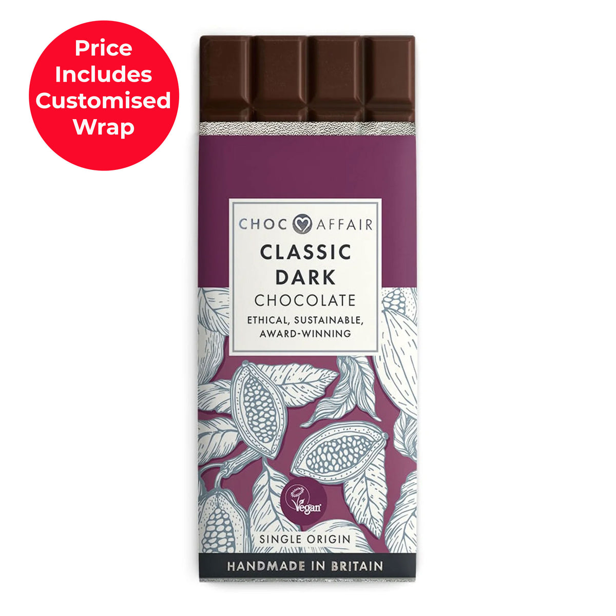 Choc Affair Dark Chocolate 60% 90g