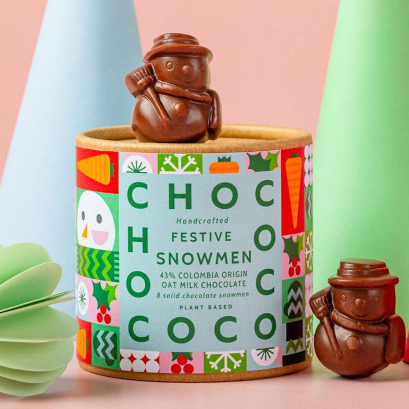 43% Oatm!lk Chocolate Mini Snowmen Tube 100g