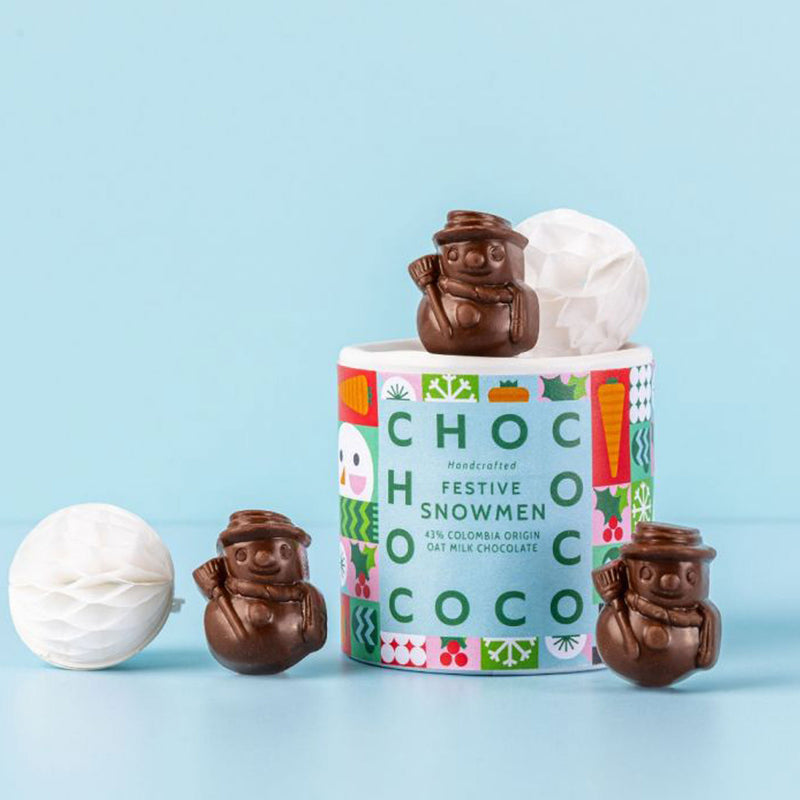43% Oatm!lk Chocolate Mini Snowmen Tube 100g