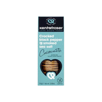 Kent & Fraser cracked black pepper and smoked sea salt cheese wafers thumbnail