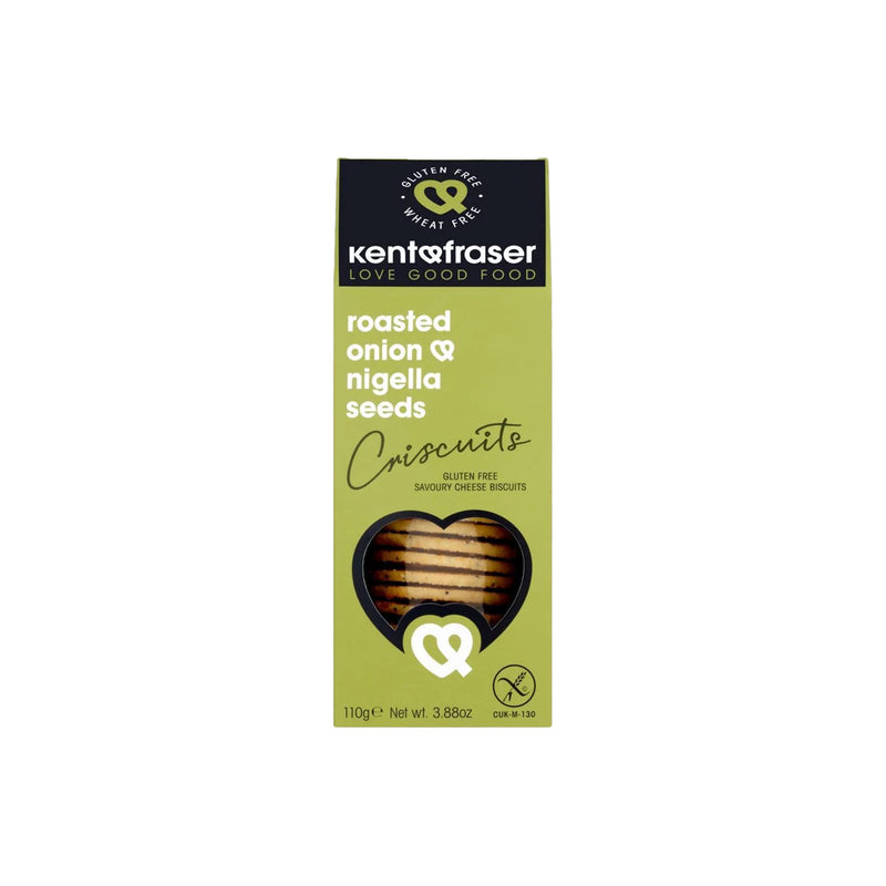 Kent & Fraser roasted onion and nigella seed cheese wafers