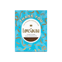 The Thank You gift box featuring Love Cocoa honeycomb chocolate, Tony's Chocolonely, and Folkington's elderflower pressé, beautifully presented in a sustainable kraft box with eco sizzle pack and branded sleeve thumbnail