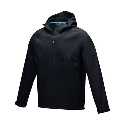 Men's GRS Recycled Softshell Jacket Fleeces & Jackets The Ethical Gift Box (DEV SITE) Black XS 