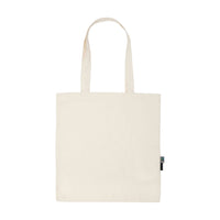 Neutral organic Fairtrade cotton tote bag thumbnail