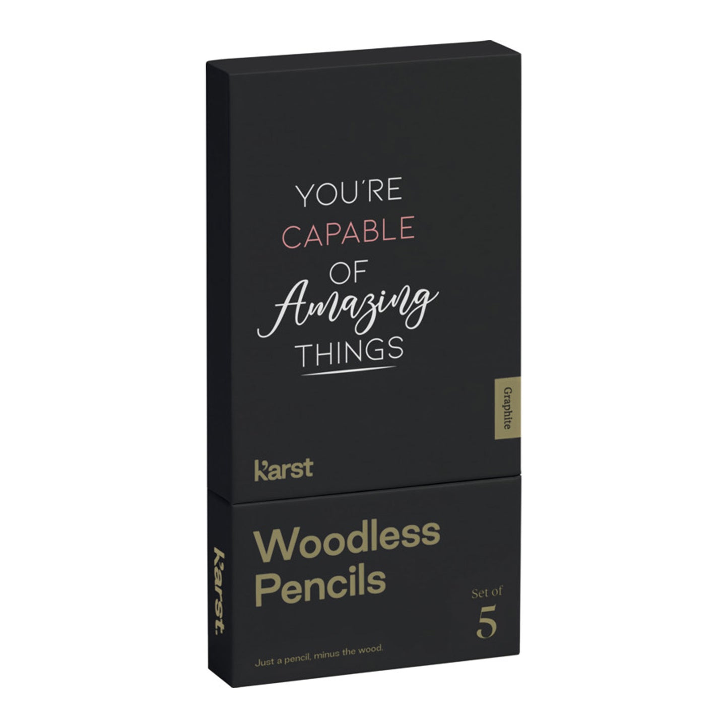 Karst® 5-pack 2B Woodless Graphite Pencils