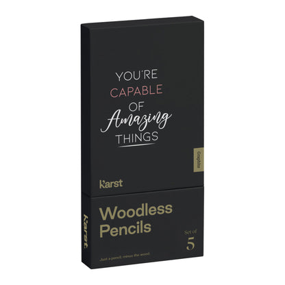 Karst® 5-pack 2B Woodless Graphite Pencils