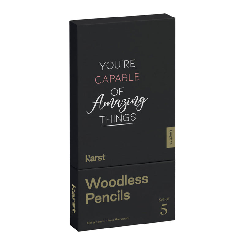 Karst® 5-pack 2B Woodless Graphite Pencils