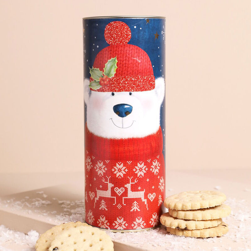 Polar Bear Tube with Currant Shrewsbury Biscuits 240g
