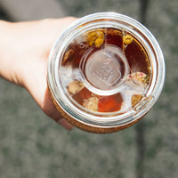 KeepCup Brew Cork Quicksip 16oz, B Corp certified tempered glass cup with cork band thumbnail