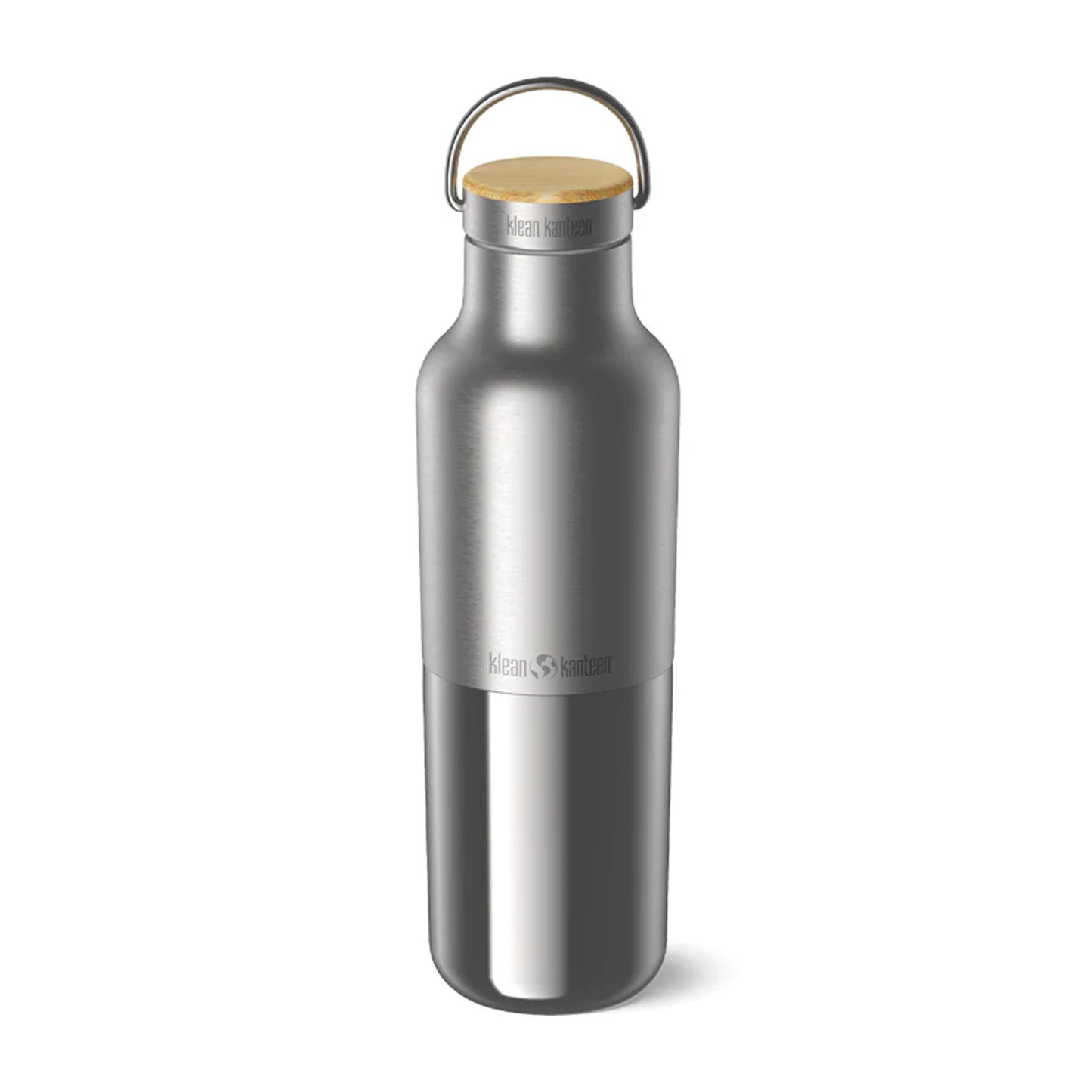 Klean Kanteen 592ml Rise Insulated Reflect Water Bottle with Bamboo Cap