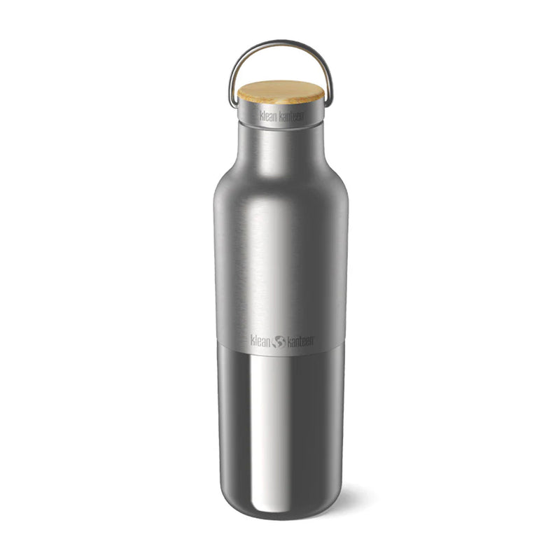 Klean Kanteen 592ml Rise Insulated Reflect Water Bottle with Bamboo Cap