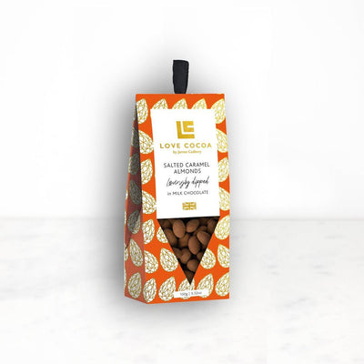 Dipped Almonds - 100g Confectionery The Ethical Gift Box (DEV SITE) Sea Salt Almonds Dipped in 70% Dark Chocolate  