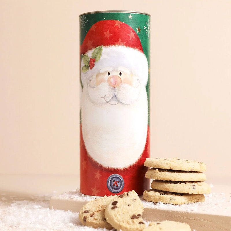 Santa Tube With Choc Chic Biscuits 240g