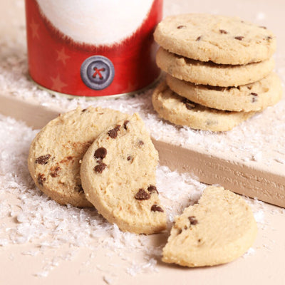 Santa Tube With Choc Chic Biscuits 240g