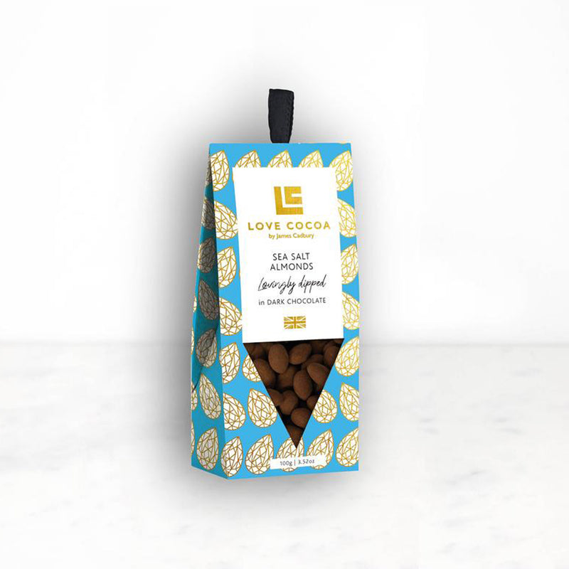 Dipped Almonds - 100g Confectionery The Ethical Gift Box (DEV SITE) Salted Caramel Almonds Dipped in Milk Chocolate  