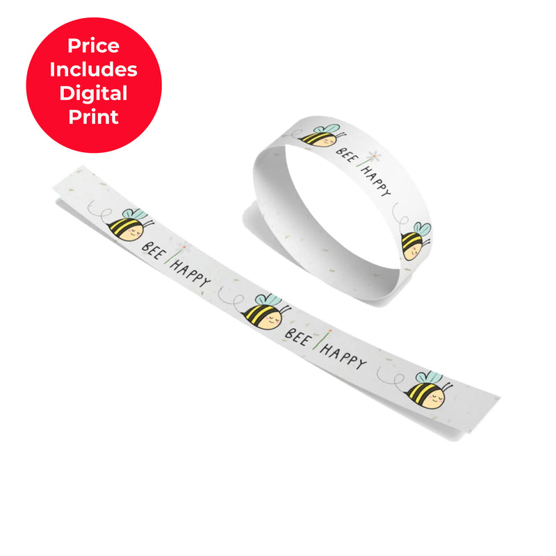 Seeded Paper Wrist Band