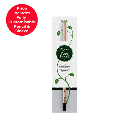 Plantable Sprout Pencil In Customisable Sleeve