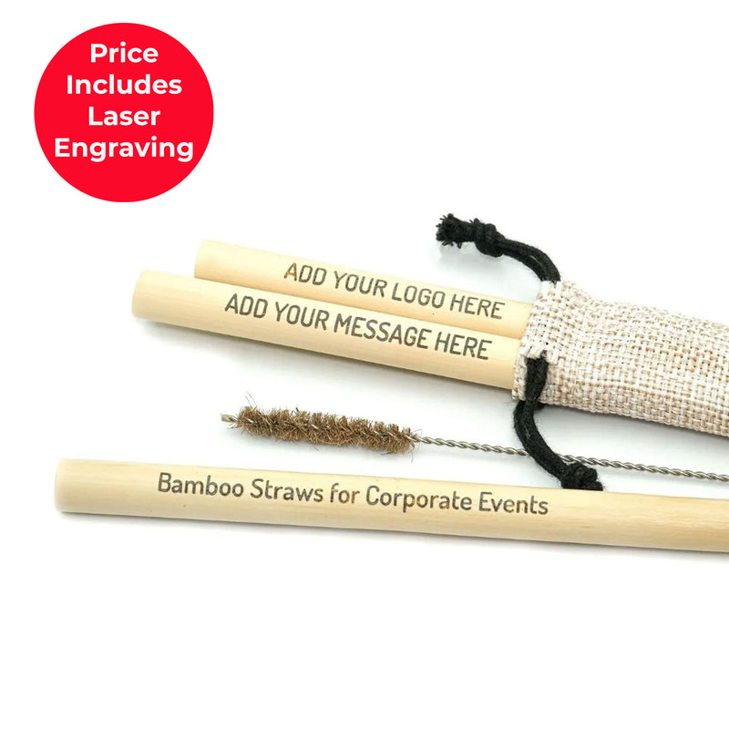 Engraved Bamboo Straws