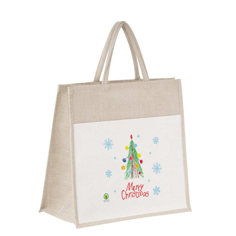 Windsor jute and cotton canvas shopper bag