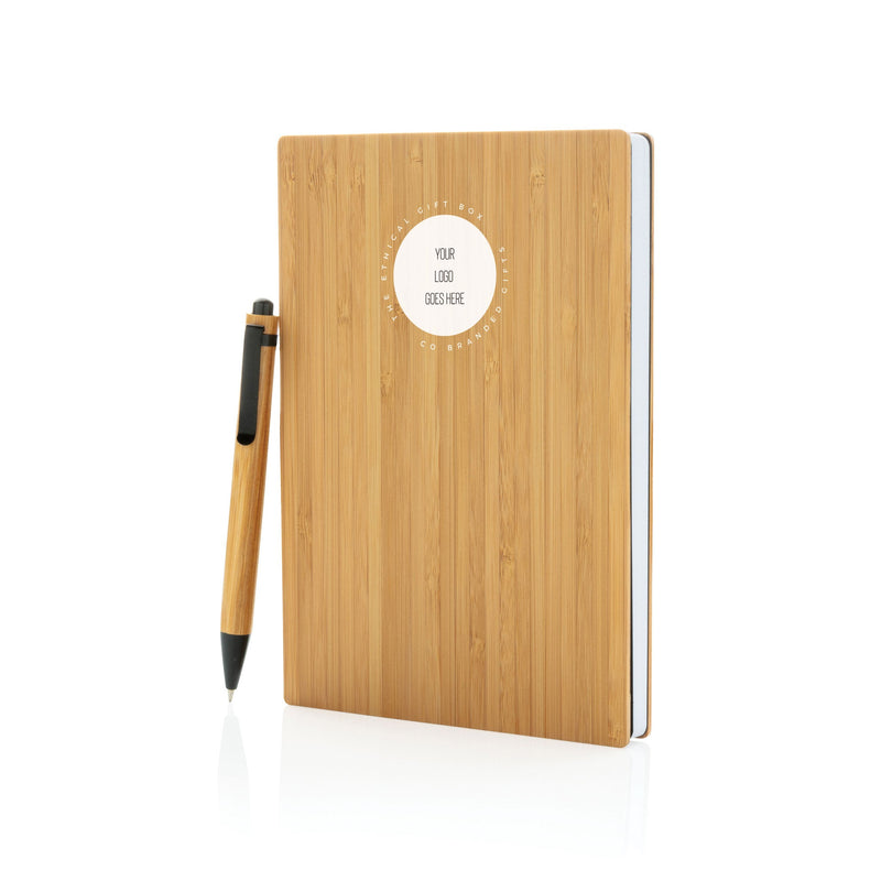 A5 Bamboo Notebook & Pen Set Notebooks & Pens The Ethical Gift Box (DEV SITE)   