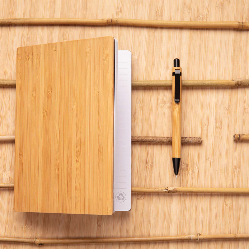 A5 Bamboo Notebook & Pen Set Notebooks & Pens The Ethical Gift Box (DEV SITE)   