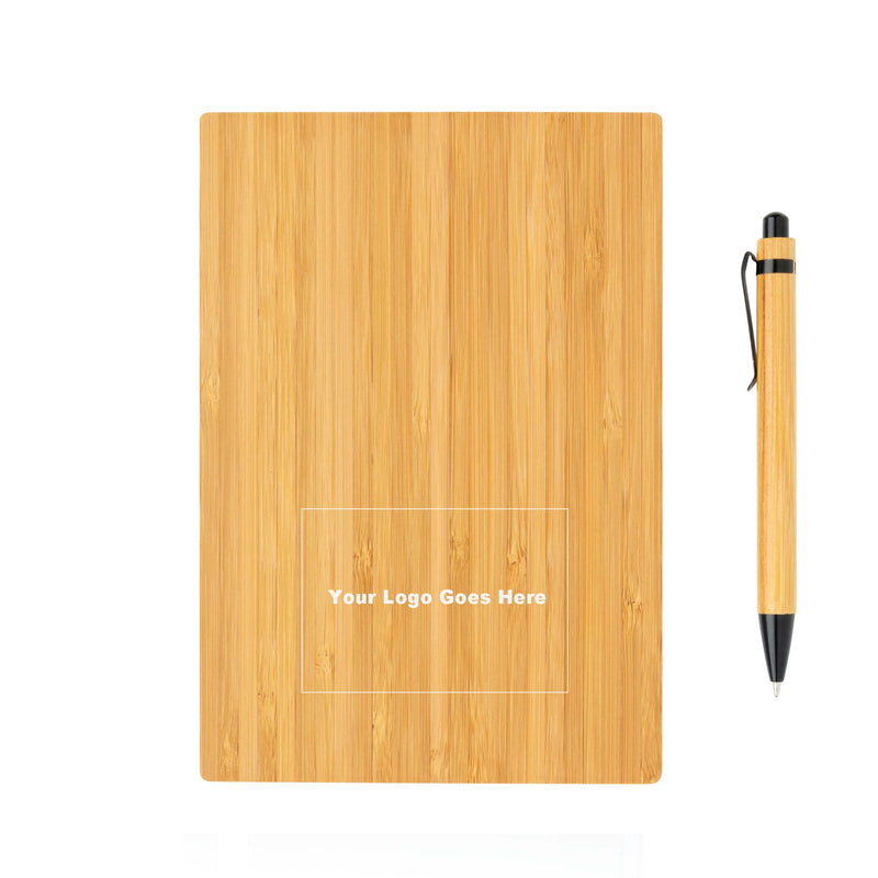 A5 Bamboo Notebook & Pen Set Notebooks & Pens The Ethical Gift Box (DEV SITE)   