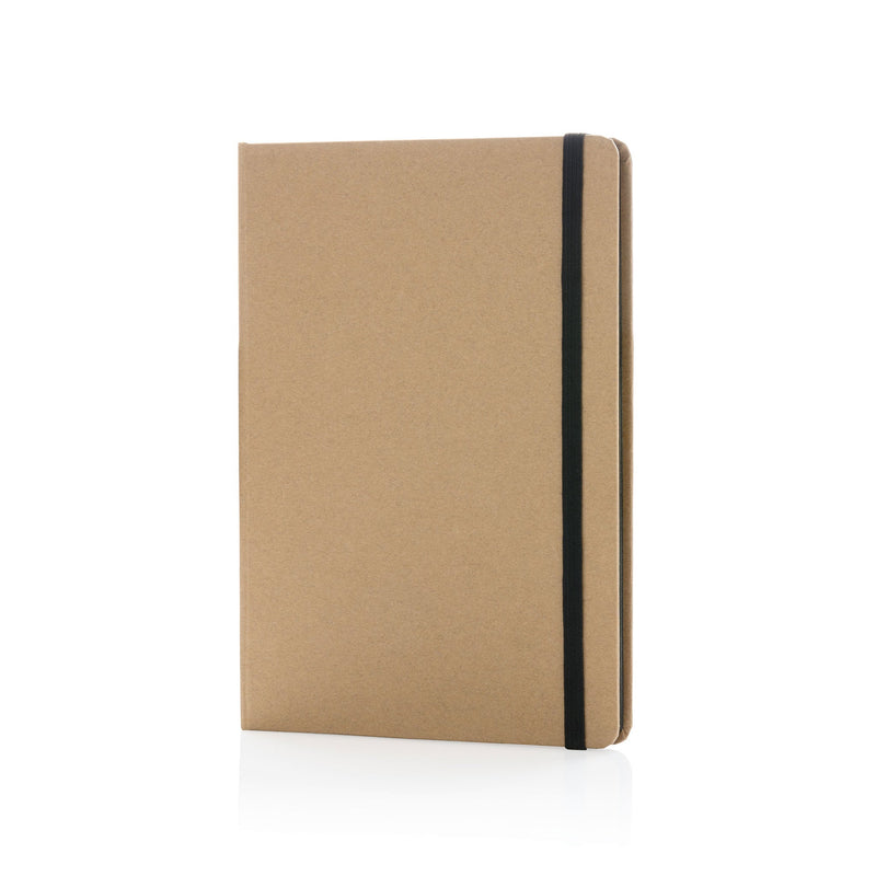 A5 Recycled Kraft Notebook - Notebooks & Pens, Black Band