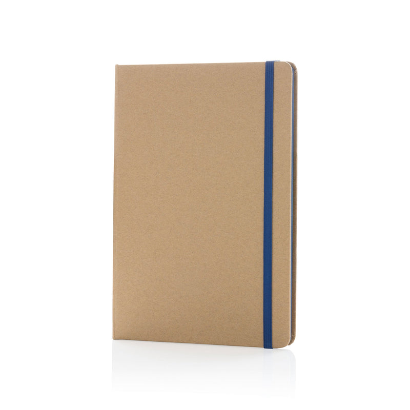 A5 Recycled Kraft Notebook - Notebooks & Pens, Navy Band
