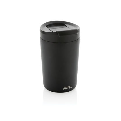 Recycled Steel Tumbler 300ML Coffee Mugs & Tumblers The Ethical Gift Box (DEV SITE) Black  