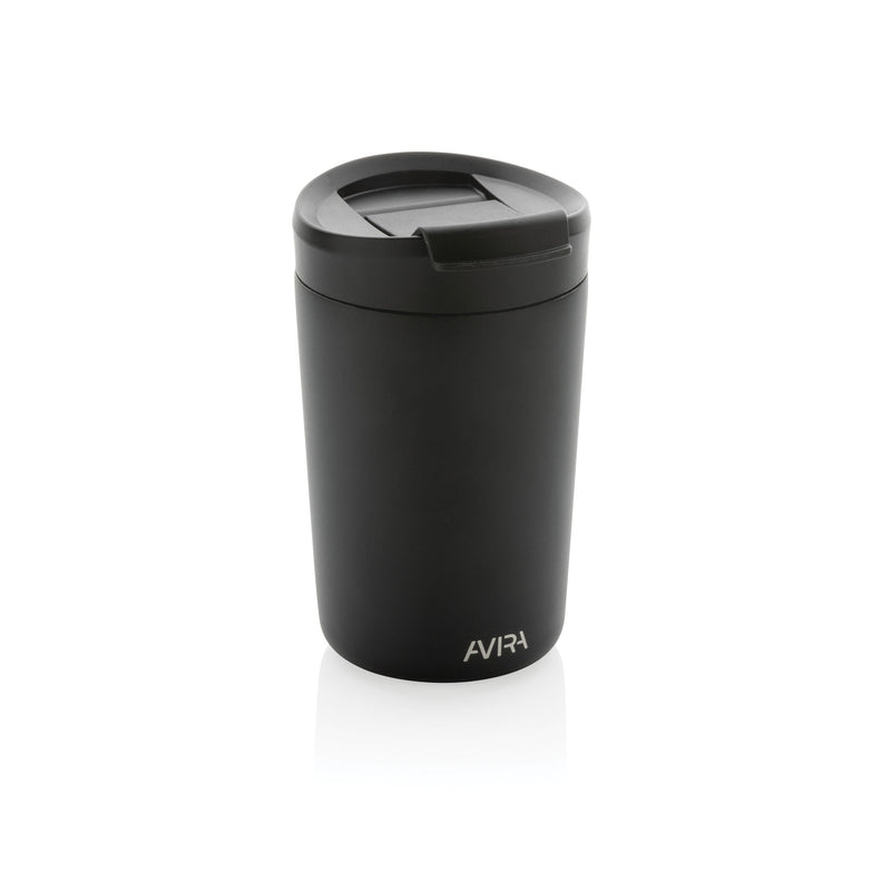 Recycled Steel Tumbler 300ML Coffee Mugs & Tumblers The Ethical Gift Box (DEV SITE) Black  