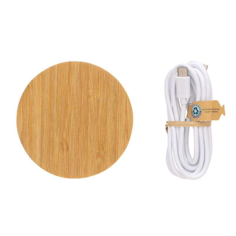 Bamboo 15W Wireless Charger Tech The Ethical Gift Box (DEV SITE)   