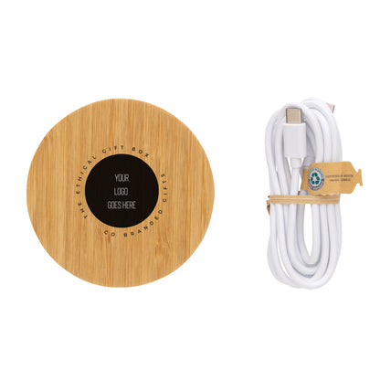 Bamboo 15W Wireless Charger Tech The Ethical Gift Box (DEV SITE)   