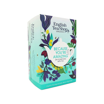 Because You're Amazing Organic Tea 20 Sachets Hot Drinks The Ethical Gift Box (DEV SITE)   