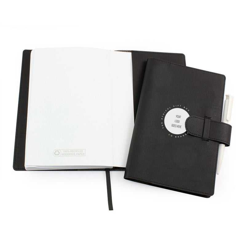 Notebook Jacket & Recycled Notebook w Pen Loop Notebooks & Pens The Ethical Gift Box (DEV SITE)   