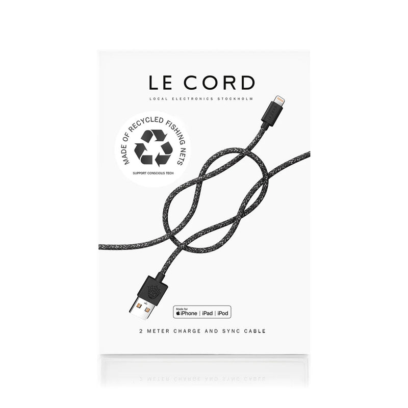 iPhone Lightning Cable 2 metre Tech The Ethical Gift Box (DEV SITE) Black  