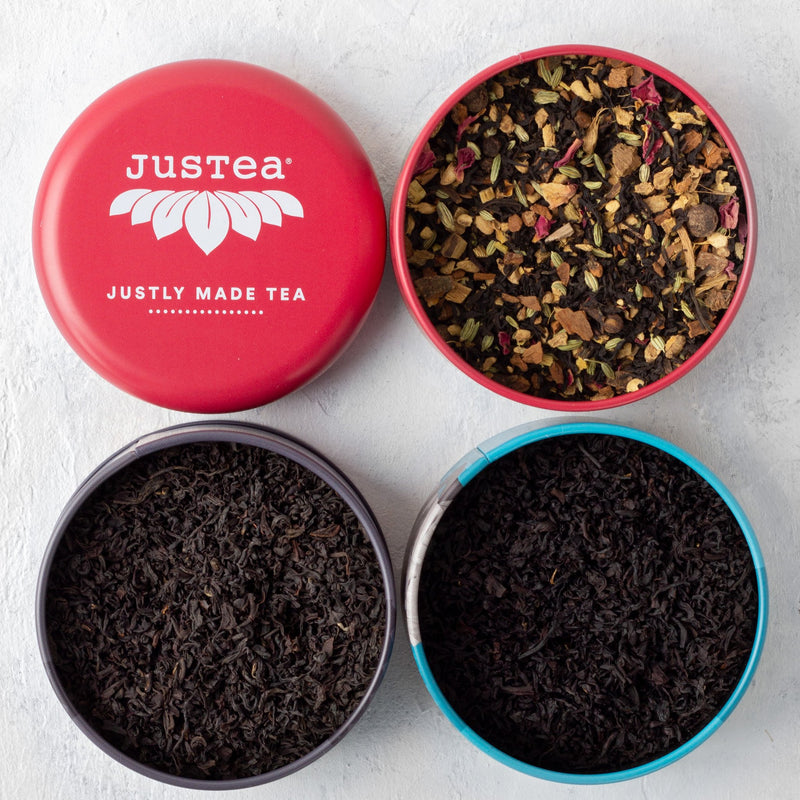 Black Tea Trio Loose Leaf Tea Grab & Go Justea   
