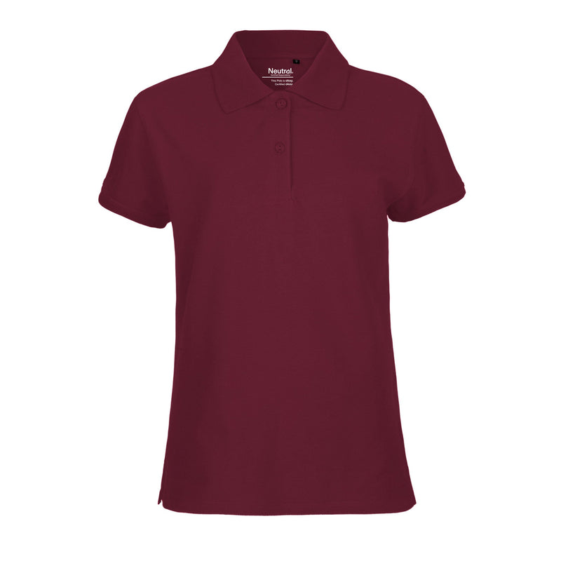 Ladies Classic Organic Cotton Polo Tops & Tees The Ethical Gift Box (DEV SITE) Bordeaux XS 