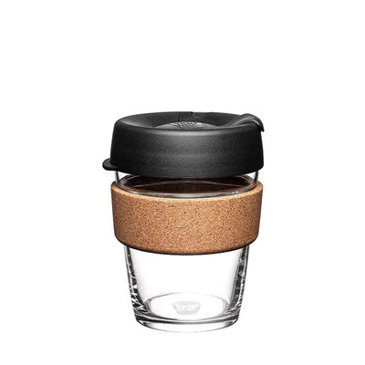 Keep Cup Brew Cork Reusable Cup 355ml Coffee Mugs & Tumblers The Ethical Gift Box (DEV SITE) Black  